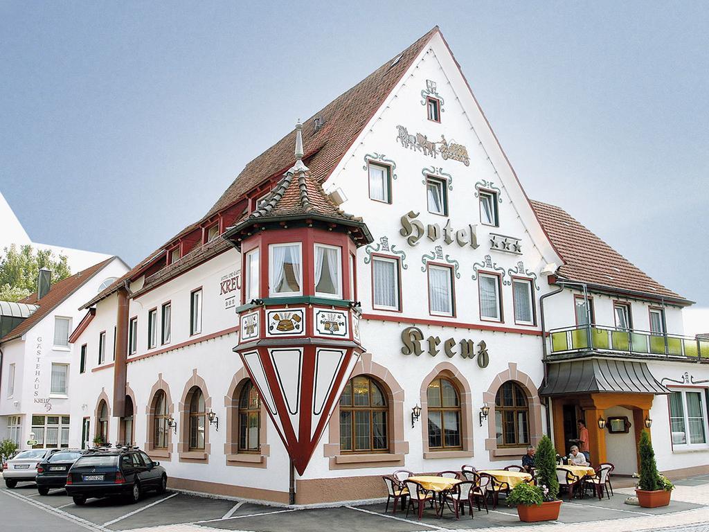 Hotel Kreuz Gaestehaus Und Lauchertbar Mit Terrasse Gammertingen Buitenkant foto